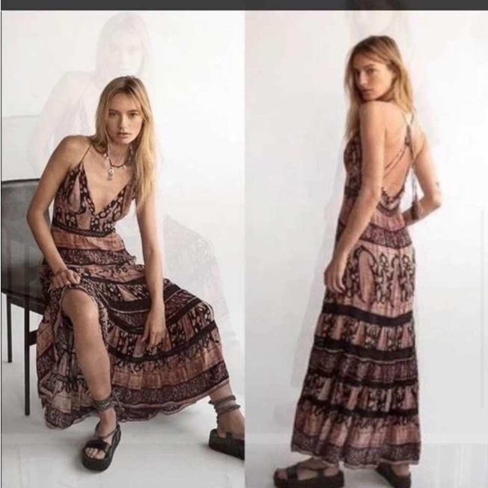 Free People Elektra Maxi Dress (worn 1 time)